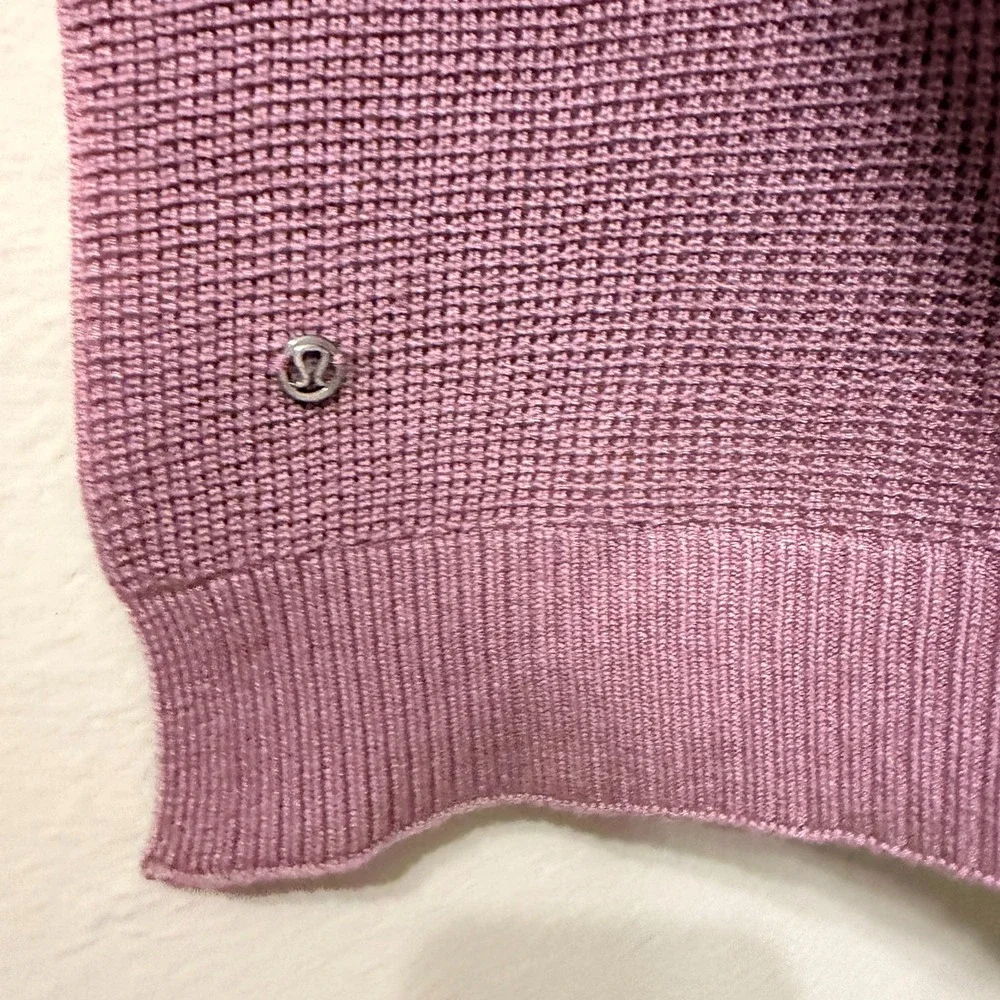 Lululemon Forward Flow‎ Poncho Mauve Pink Silk Blend Knit Wrap One Size OS